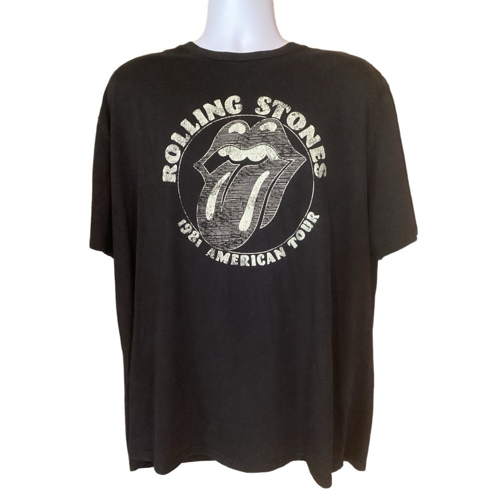 The Rolling Stones Official Merchandise Men's 2XL Band Logo T Shirt